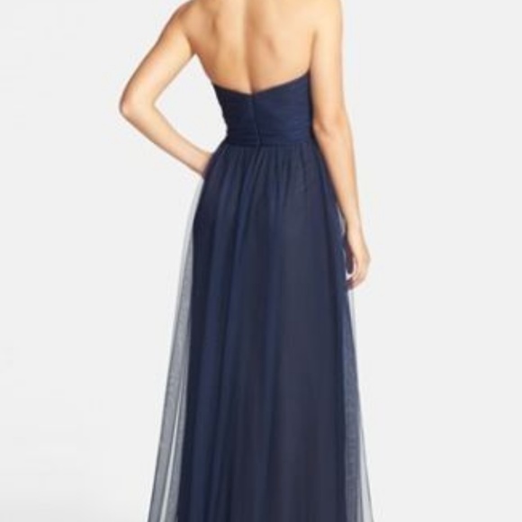 Amsale Pacific Tulle G835u Bridesmaid Draped Gown 12 - Picture 4 of 15